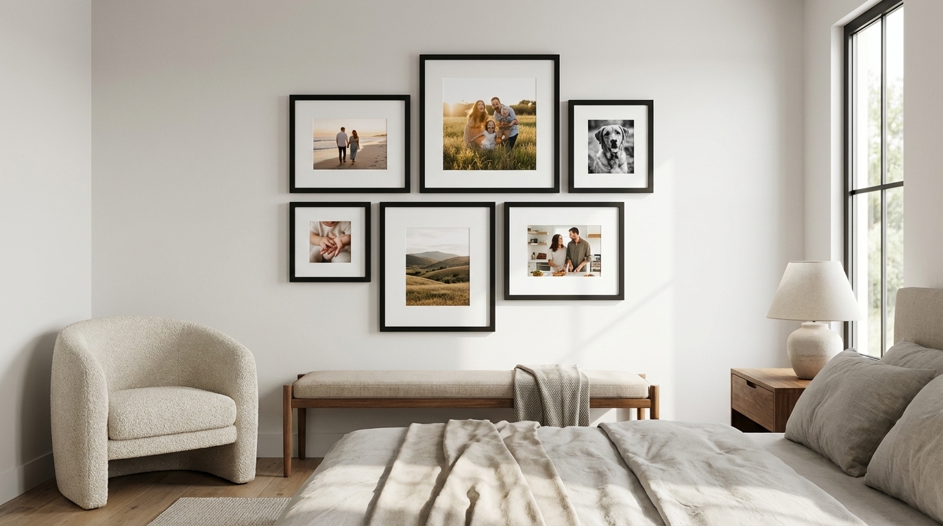 25 bedroom decor ideas with framed wall art