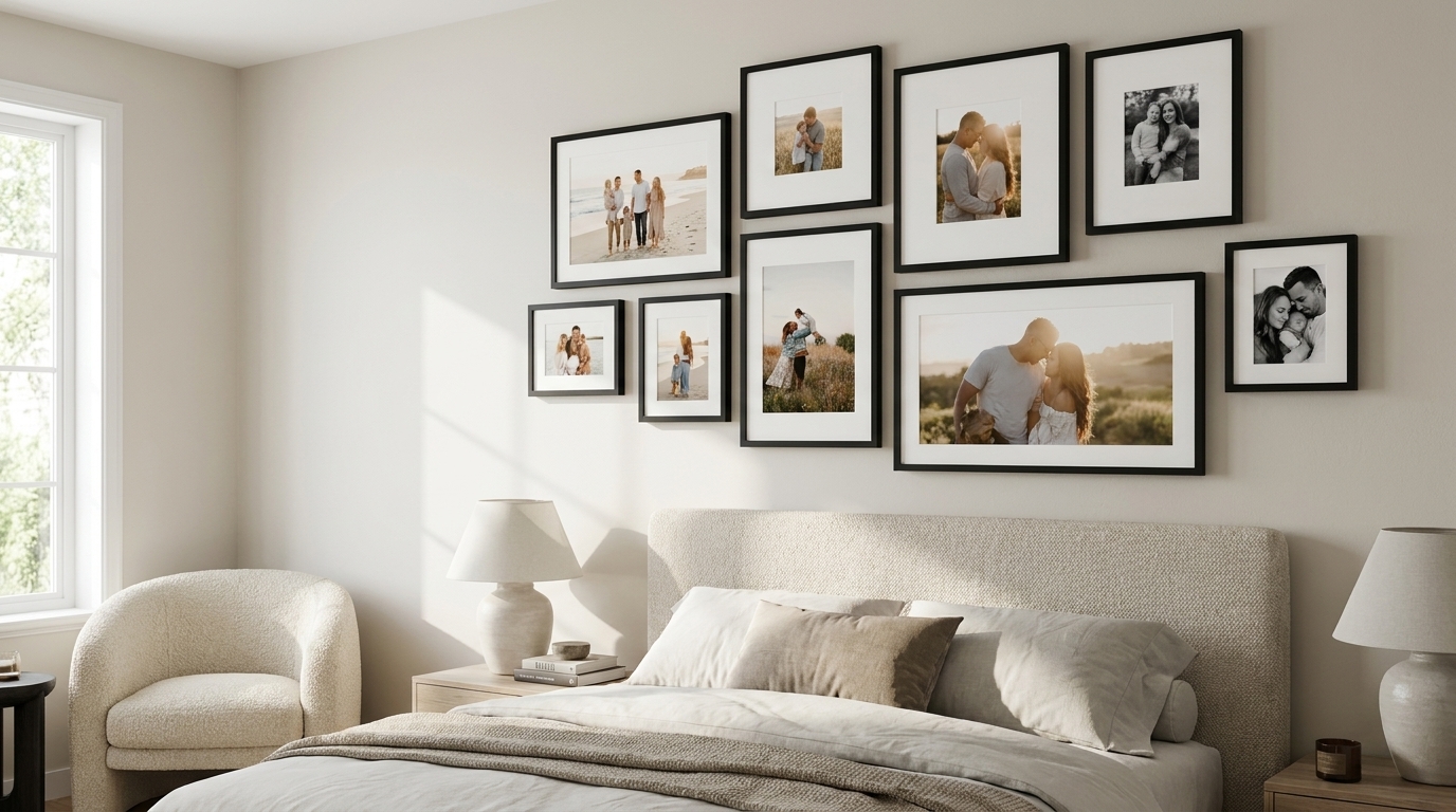 How to create a bedroom gallery wall: ideas for 2026