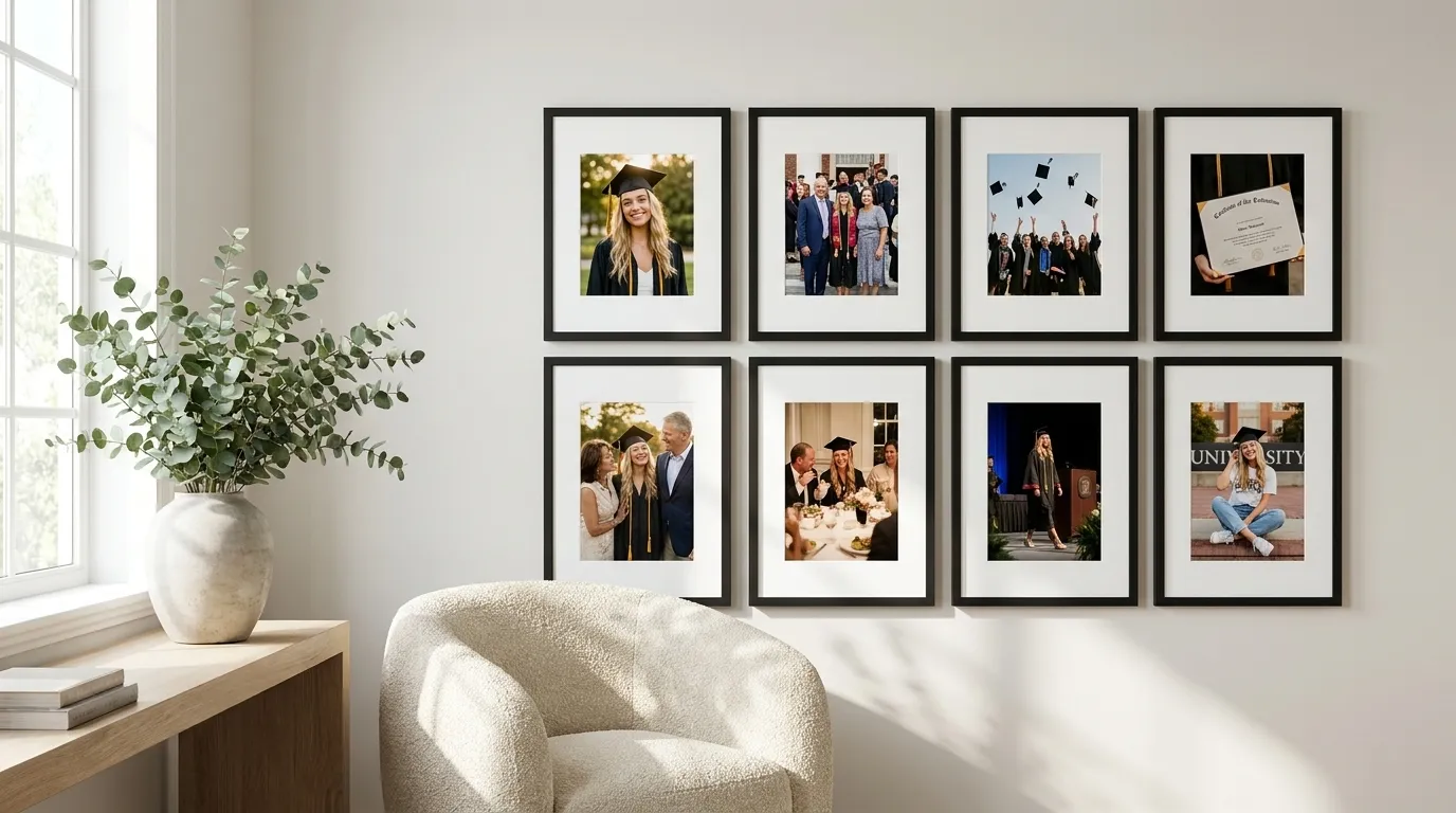 Creative graduation gallery wall ideas for photo gifts
