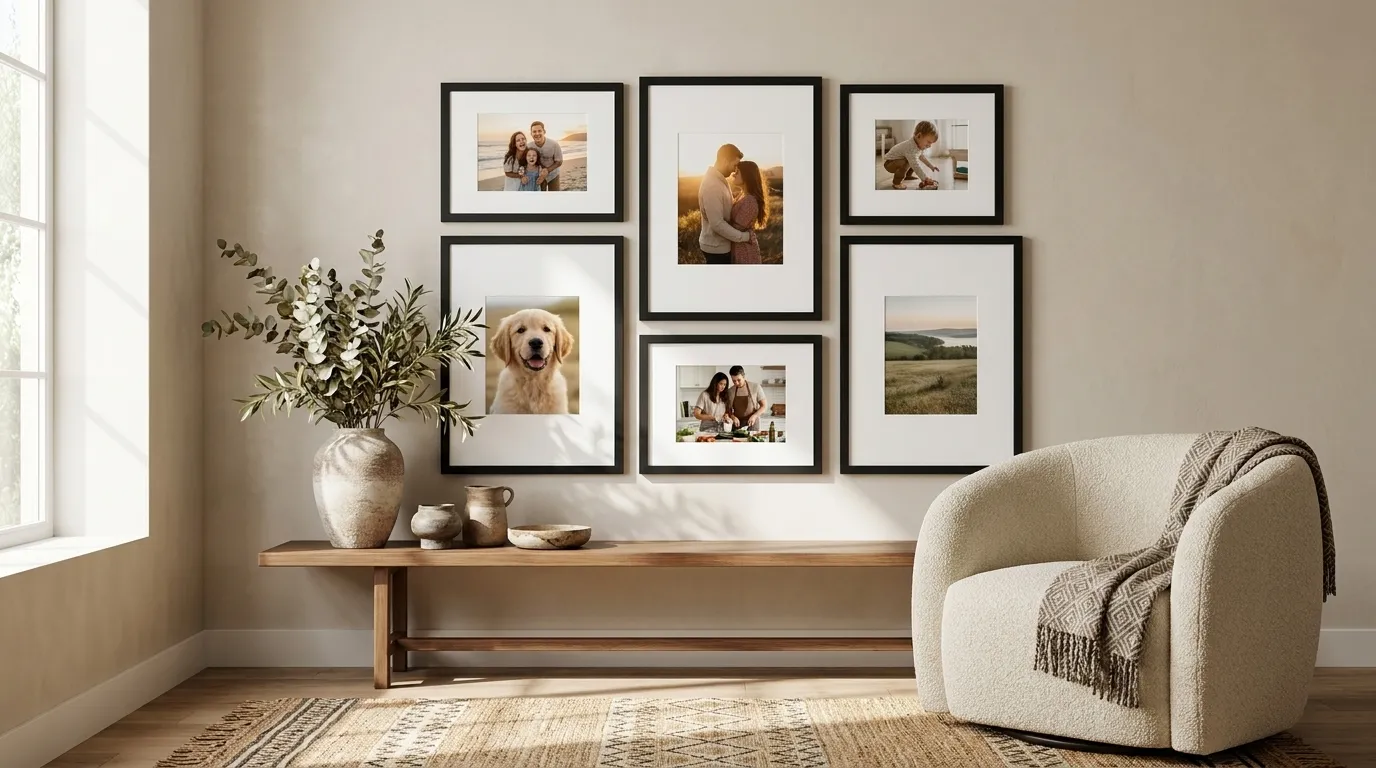 Boho gallery wall ideas: layouts & styling tips for 2026